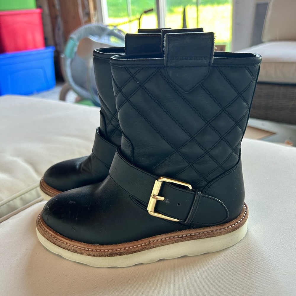 Burberry Toddler Buckle Boots